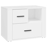 ZNTS Bedside Cabinet White 60x36x45 cm Engineered Wood 816736