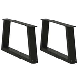 Coffee Table Legs V-Shape 2 pcs Black 60x cm Steel 4012532