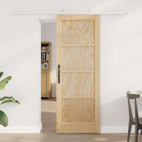 Sliding Door Set ORKDAL Natural and white 73.5 x 198.5 cm 3333410