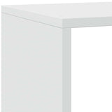 Room Divider Bookcase 4-Tier White 143.5x29x143.5 cm Engineered Wood 857994
