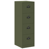 File Cabinet with Drawer 2 pcs Olive Green 44 x 50 x 139 cm 3406158