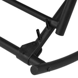 Garden Rocking Chair Steel and Textilene Black 42158