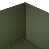 Garden Planter Olive Green 100 x 100 x 40 cm Cold-rolled Steel 8005126