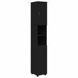 Bathroom Cabinet Black 30 x 35 x 192 cm Engineered wood & Metal 883335