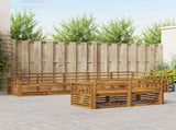 Outdoor Sofa Set 8 pcs Natural Solid Acacia Wood 3373649