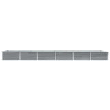 47072 Garden Raised Bed Galvanised Steel 600x80x45 cm Grey