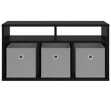 Lowboard with Drawer Black Oak 72 x 22.5 x 38 cm 8000573