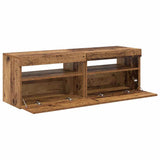 TV Cabinets with LED Lights 2 pcs Old Wood Engineered Wood 856310