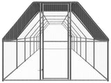 Outdoor Chicken Cage 2x12x2 m Galvanised Steel 3089323