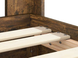 Bed Frame with Storage and Headboard Smoked Oak 90 x 200 cm 3413981