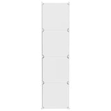 Cube Storage Cabinet for Kids with 10 Cubes White PP 340577