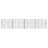 Wire Mesh Fence with Flange Green 2.2x10 m 154183