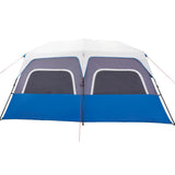 Family Tent with LED 10-Person Light Blue Quick Release 94301