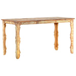 ZNTS Dining Table 140x70x76 cm Solid Reclaimed Wood 286489