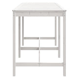 Garden Table White 203.5x90x110 cm Solid Wood Pine 824103