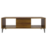 Coffee Table Brown Oak 103.5x60x35 cm Engineered Wood 813181