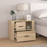 ZNTS Bedside Cabinet Sonoma Oak 60x36x45 cm Engineered Wood 816739