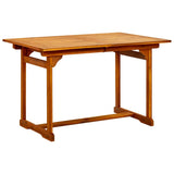 Garden Dining Table x80x75 cm Solid Acacia Wood 316568