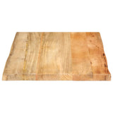 Table Top 70x60x2.5 cm Live Edge Solid Wood Mango 370715