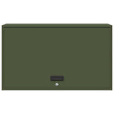 Wall Cabinet for Garage with Gas-lift Door Olive green 883263
