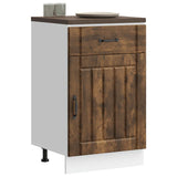 Kitchen Base Cabinet Lucca Smoked Oak Engineered Wood 853722