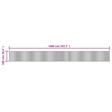 Rug Rectangular Grey100x1000 cm Bamboo 376970