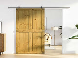 Barn Door Corona Honey Brown 100 x 210 cm Solid Pine Wood 42021182