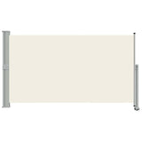 Patio Retractable Side Awning 140 x 300 cm Cream 45191