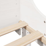 Bookcase Bed without Mattress White 90x190 cm Single Solid Wood 3323828
