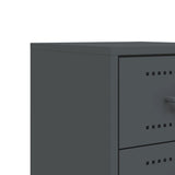 Bedside Cabinet Anthracite 36x39x60.5 cm Steel 846462