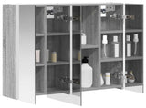 Bathroom Mirror Cabinet Grey Sonoma 63.5 x 15.5 x 60.5 cm 889252