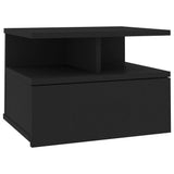 Floating Nightstand Black 40x31x27cm Engineered Wood 800407