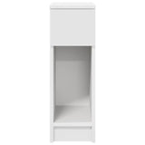 ZNTS Bedside Cabinet with Drawer White 20x36x60 cm 858695