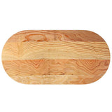 Table Top Light Brown 120x60x4 cm Solid Wood Oak Oval 4009075