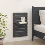 ZNTS Wall-mounted Bedside Shelves 2 pcs Grey Solid Wood Pine 824770