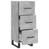 Sideboard Concrete Grey 34.5x34x90 cm Engineered Wood 828632