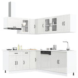 11 Piece Kitchen Cabinet Set Lucca Gloss White Engineered Wood 3314893