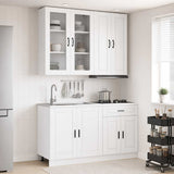 Kitchen Unit PORTO 4 pcs High Gloss White Engineered Wood 3438349