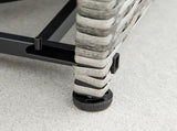 Outdoor PE Rattan Gas Fire Pit Table, Patio Square Propane Heater with Rain Cover, Mesh Lid and Lava T3398P325193