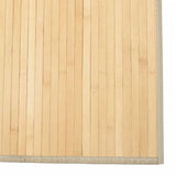 Rug Rectangular Light Natural80x1000 cm Bamboo 376933