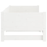 Pull-out Day Bed without Mattress White 2x cm 820258