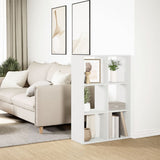 Room Divider Bookcase White 69.5x29x103.5 cm Engineered Wood 858012