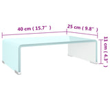 TV Stand/Monitor Riser Glass Green 40x25x11 cm 244142