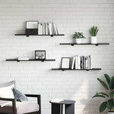 Bookshelf Board 3-Tier 4 pcs 100 x 20 x 1.5 cm Engineered Wood 875068
