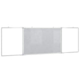 Magnetic Whiteboard Foldable 200x60x1.7 cm Aluminium 4005369
