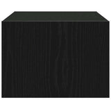 TV Cabinet with LED Lights Black Oak 75x35.5x25 cm 860230