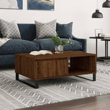 Coffee Table Brown Oak 90x60x35 cm Engineered Wood 827075