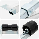 Boat Trailer Bottom Support 111 x 12.5 x 43 cm Galvanised Steel 42039148