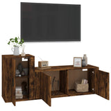 2 Piece TV Cabinet Set Smoked Oak Engineered Wood 3188483