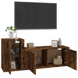 2 Piece TV Cabinet Set Smoked Oak Engineered Wood 3188483